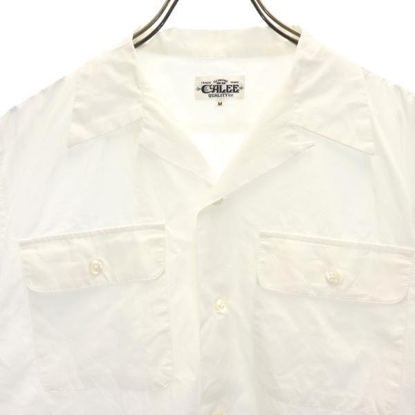 CALEE Short sleeve Open collar shirt M White Men's Used