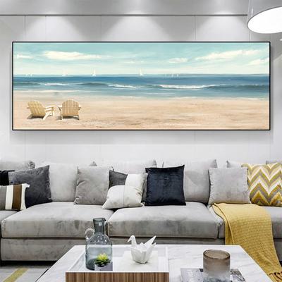 Nordic abstrakte Meereslandschaft Öl Leinwand Malerei Meer Strand Poster und Drucke Wand Kunst Bilder Wohnzimmer Home Decor kein Rahmen kein Rahmen