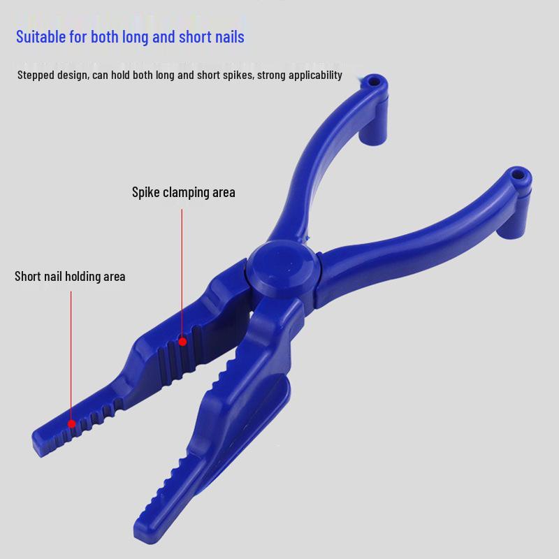 Nail Fixing Tool: Anti-Hammer Pliers with Stepped Design for Clamping Long and Short Nails