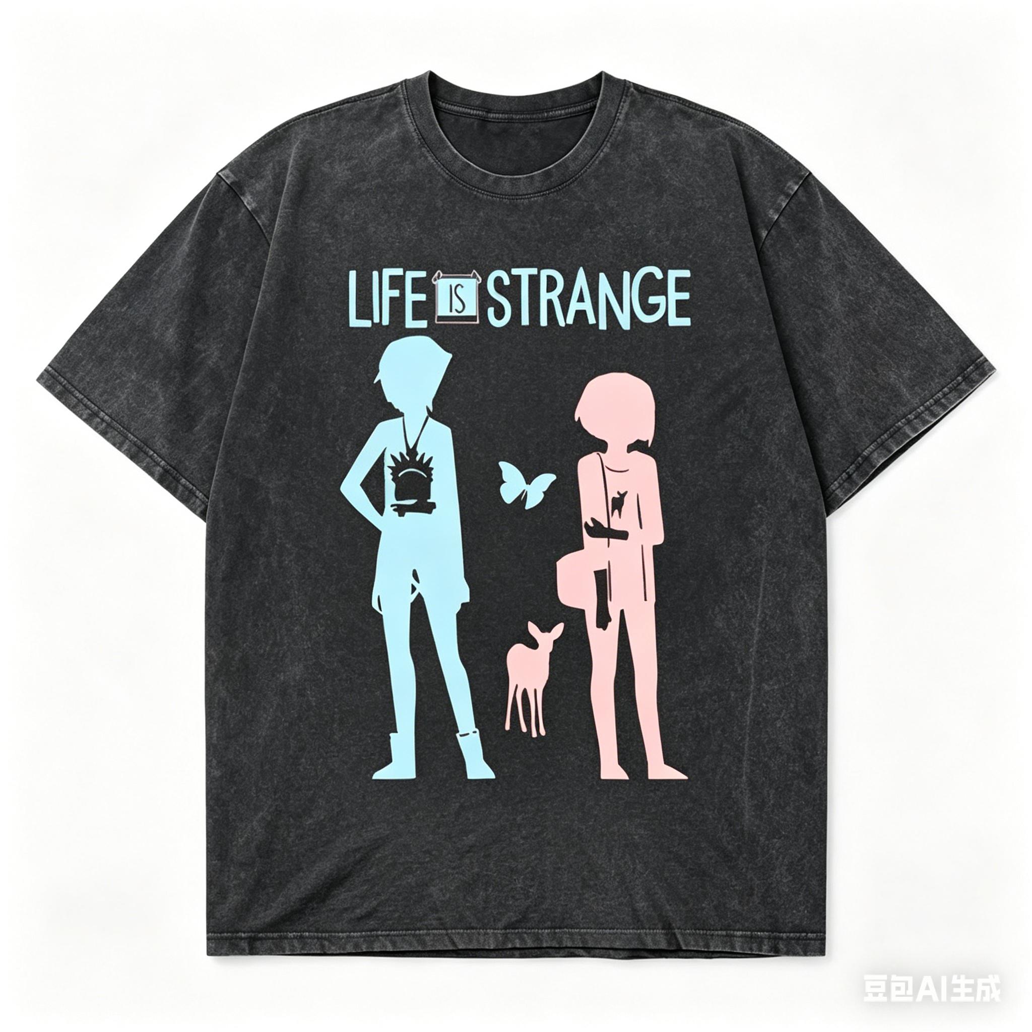 Life Is Strange Anime Lover Washed Tshirt Year round clothing personality Clothes Plus Size Unisex Streetwear high quality gift S