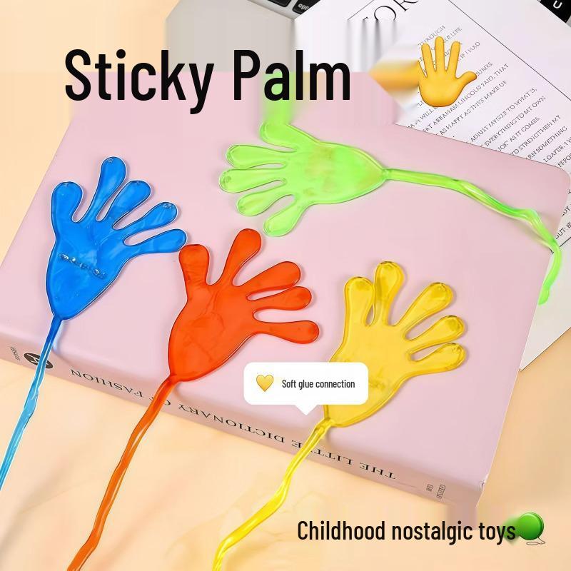 10-Pack Extra Large Classic Nostalgic Sticky Hands - Children's Toys with Free Shipping