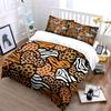 Animal Print Hearts Pattern Set  Kid'S And Adults' Bedroom Decor, Exquisite Three-Piece Bedding Set Gift