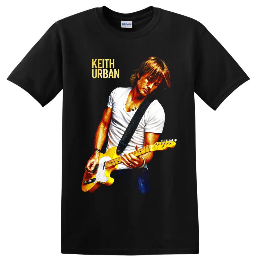 Keith Urban Country Music Guitarist T Shirt Concert Fan Graphic Tee Gift Apparel