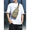 New Men's Fashion Crossbody Bag PU Leather Chest Bag, Handbag,Adjustable Shoulder Strap for Travel & Outdoor Activities