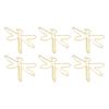 100Pcs Dragonfly Shape Large Cute Paperclips Electroplating Metal Jumbo Wide Clips Office Supplies