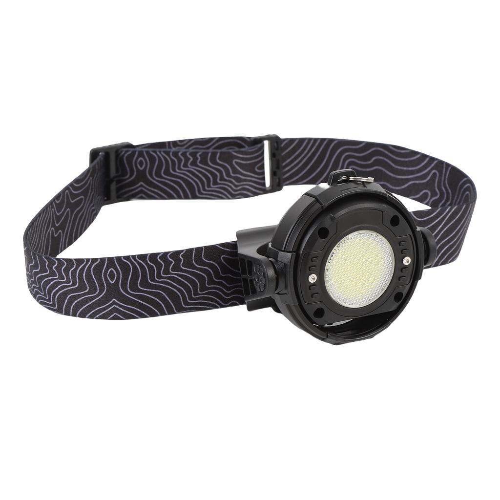 Magnetic Camping Light IPX3 Waterproofing 360 Degrees  Rotation 3 Brightness Levels with Detachable Headband