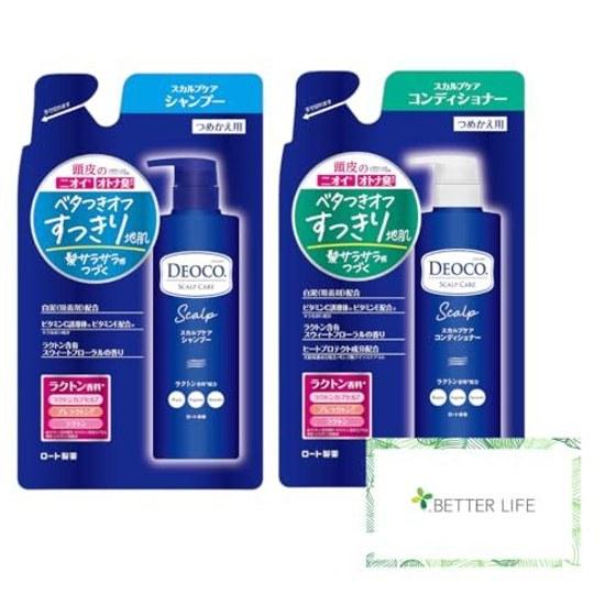 ShampooConditioner Refill Set DEOCO. Deoco Scalp Care 370g Sweet Floral Scent