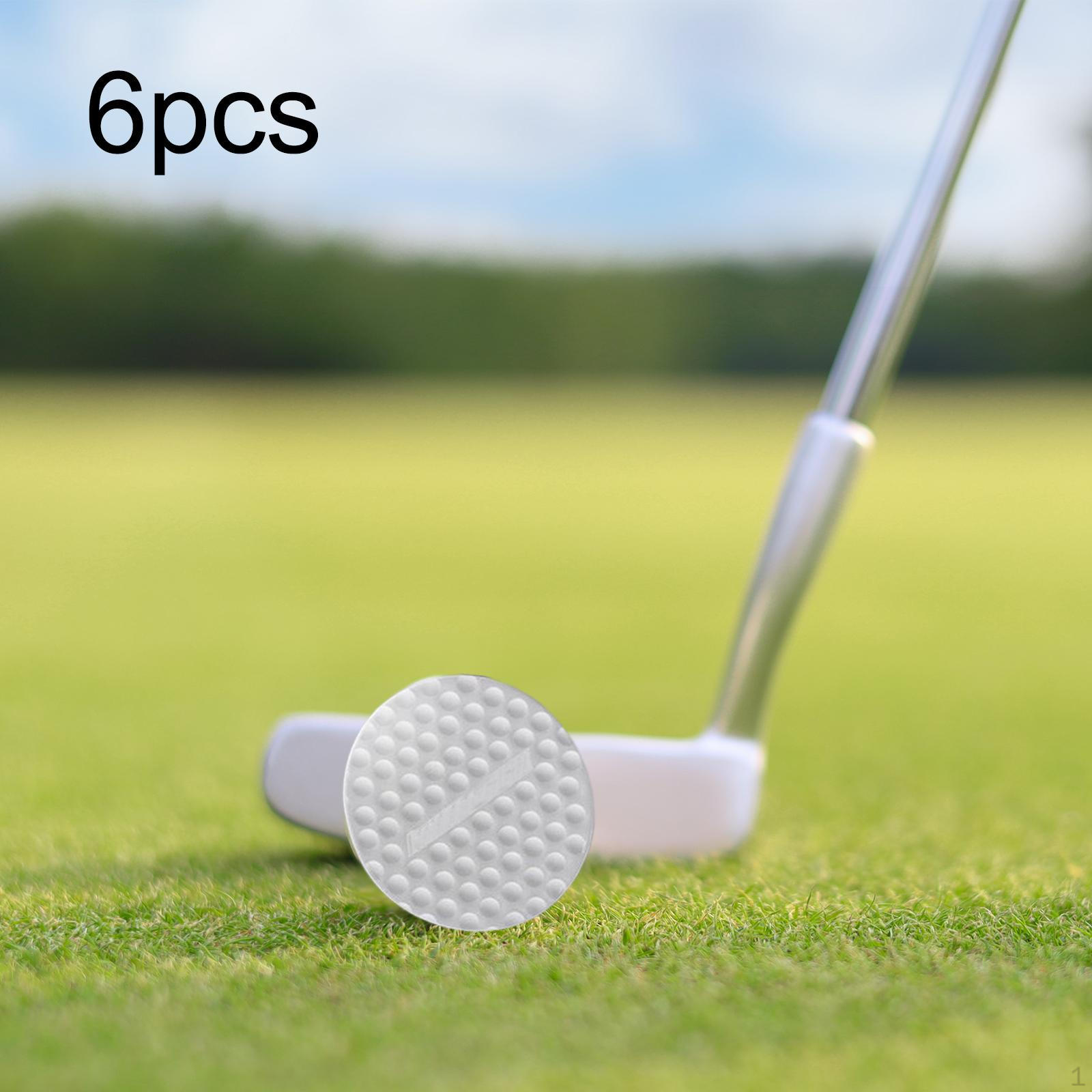 

Flat Golf Balls, Swing Trainer, Training Ball, Rubber Practice Balls Supplies 6pcs