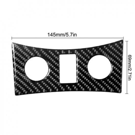 Kohlefaser Innenraum Sitzheizung Knopf Abdeckung Zierleiste Für Infiniti G37 Limousine 10-13