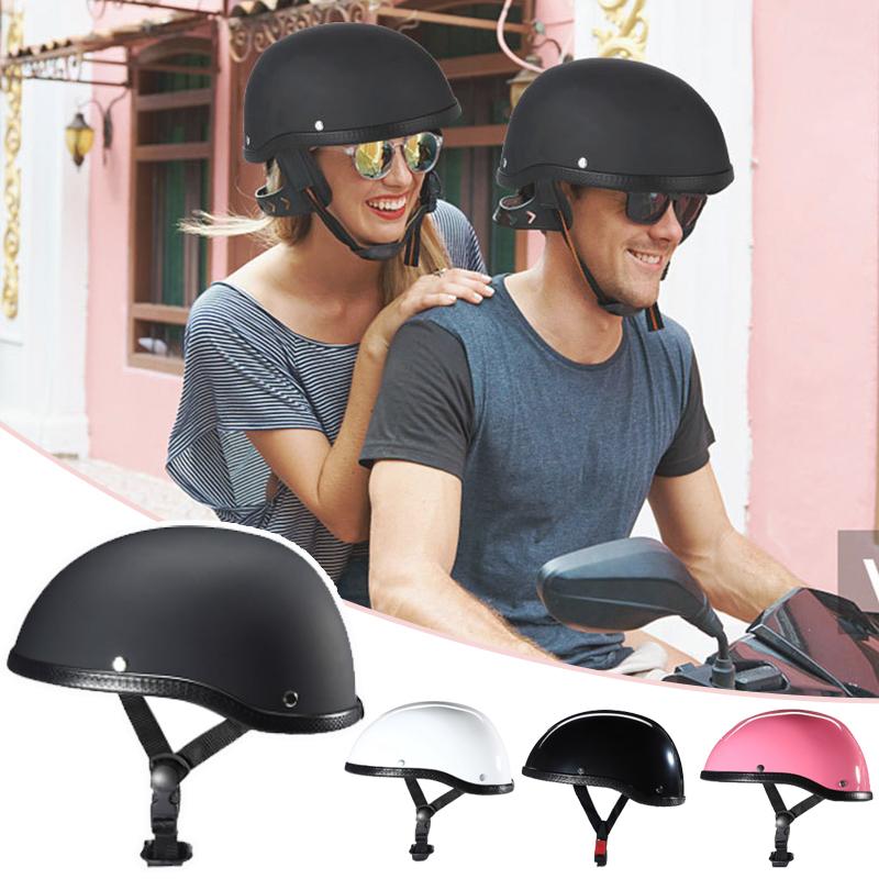 Retro Motorcycle Helmet ABS Shell Unisex Half Face Helmet Motorcycle Mountain Bike Riding Helmet Fashion Motorcycle Equipment