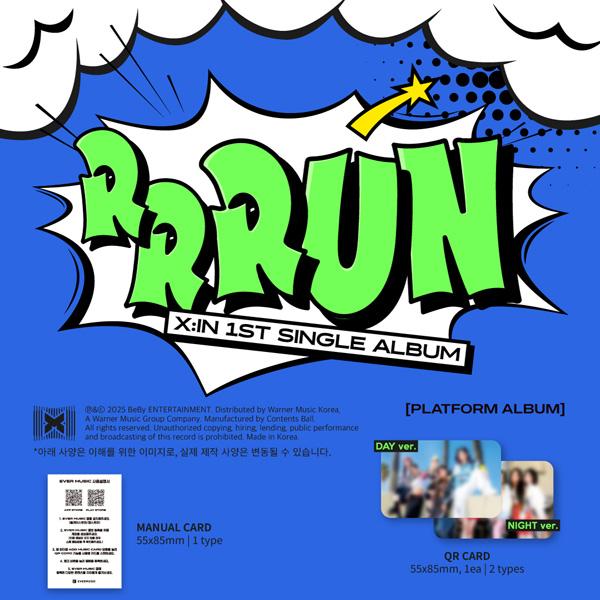 X:IN - 1ST SINGLE [RRRUN] (DAY ver. NIGHT ver.)  [Random Version]