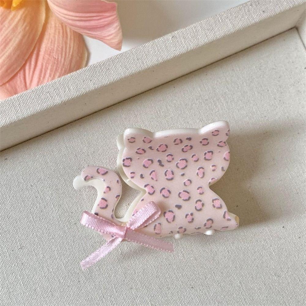 Plastic Cat Claw Clip Flower Bow Shark Clip Cute Bowknot Hair Claw  Ladies