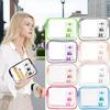Transparent PVC Cosmetic Travel Bag, Large Capacity for Skincare and Toiletries