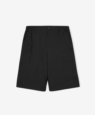 Nyuballanseu Nbnvg21513 / Uni Frozen Cotton-Like Cargo Knee-Length Bermuda Shorts (Black)