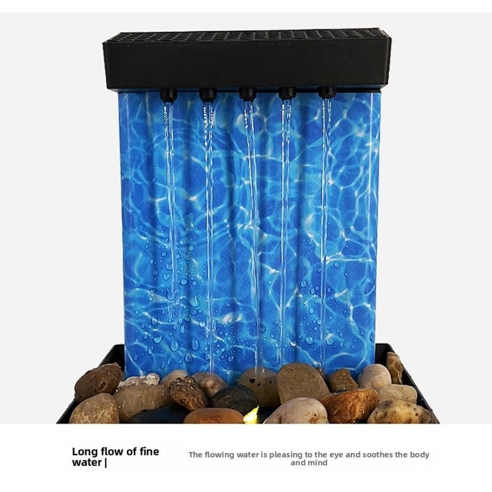 Circulating Water Flow Chinese Fengshui Waterfalls ABS Waterfall Decoration  Office Ornaments
