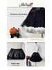 Black Lolita Cloud Petticoat: 45cm Halloween Devil Soft Girl Puffy Skirt