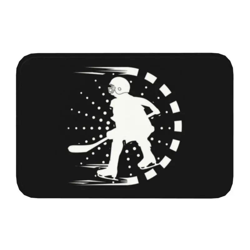 Hockey Door Floor Kitchen Bathroom Mats Anti-Slip Indoor Field Hockey Sticks Doormat Living Room Entrance Rug Carpet Footpad