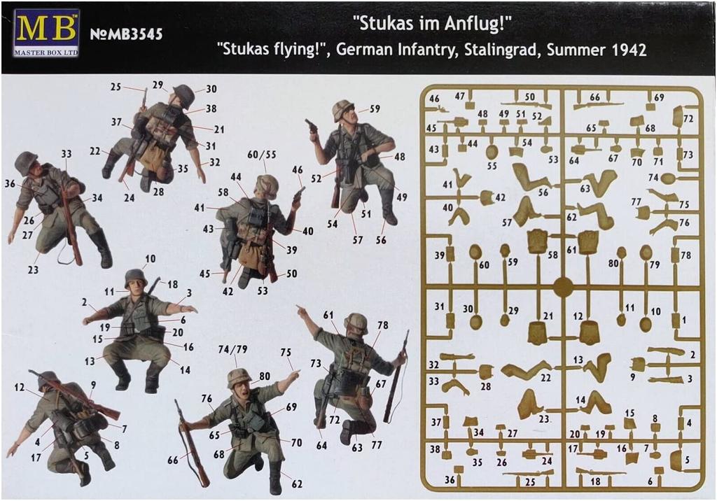 Master Box 1/35 Scale German Infantry Aircraft Identification Flags (Set of 4) Plastic Model Kit MB35045