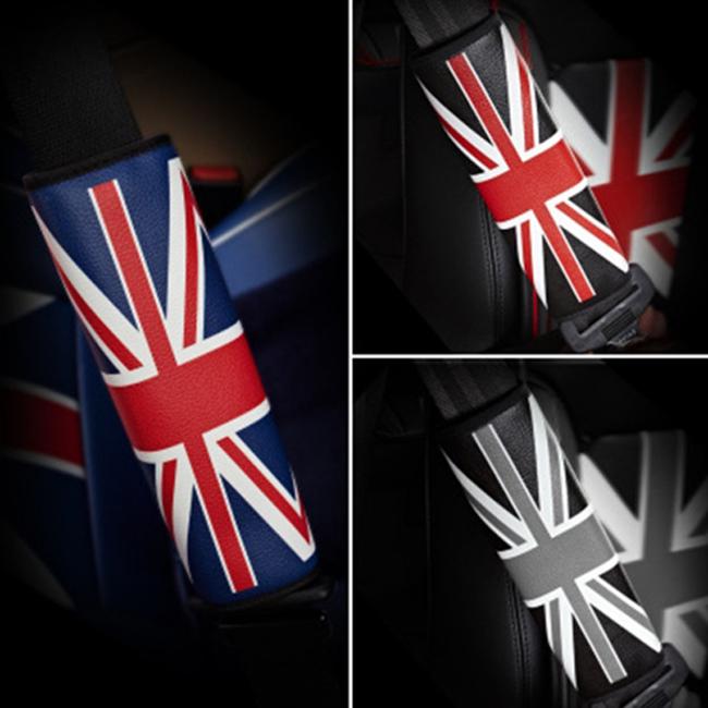 British Style Flag Pattern Car Safety Seat Belt Shoulder Pads Cover Harness Pad Auto Supplies