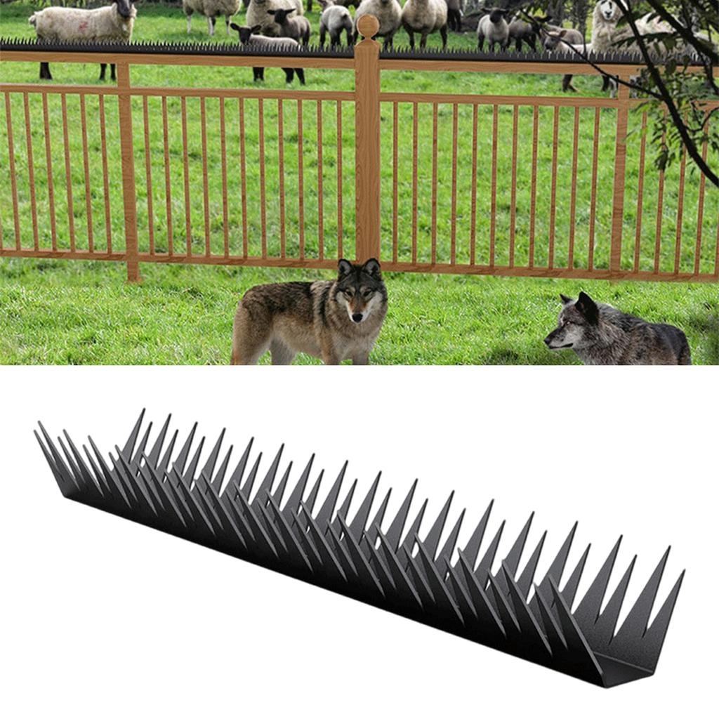 6 Pieces Metal Security Fence Spikes AntiClimb Wall Spikes for Outdoor Use with Easy Installation for Cat Birds Prevent