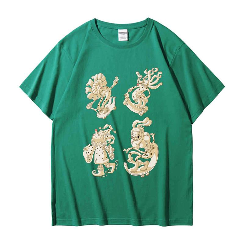 

220GSM Тяжелая футболка из 100% хлопка Футболка Joker Gang2 с принтом Мужская повседневная футболка с круглым вырезом Базовые мужские топы Футболка