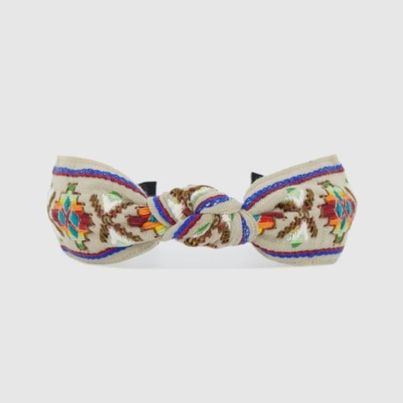 LALA Bohemian Imported Lace Hairband L-Beige