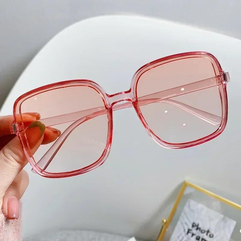 New Oversized Rectangle Sunglasses Women'S Fashion Square Sun Glasses Men'S Classic Vintage Eyewear Uv400