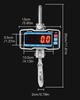 Precise Digital Crane Scale: 2000kg Capacity Hanging Hook with Display