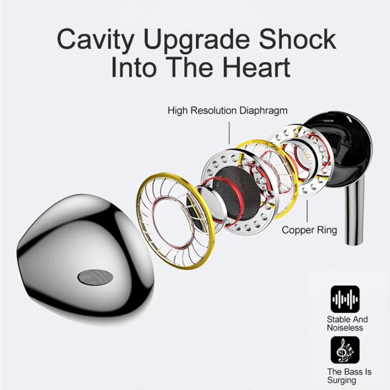 Wired Earphones Android Universal In-ear Headphones Hifi Sound 6d Heavy Bass Earphones