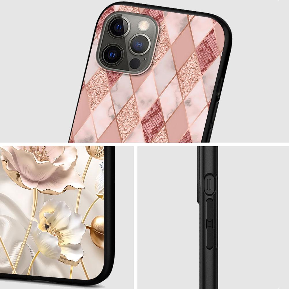Rose Liebesherz Gold Hülle für Apple iPhone 13 14 Plus 11 12 Mini 15 Pro Max 7 8 SE 2020 X XS XR Silikon Weiche Handyhülle