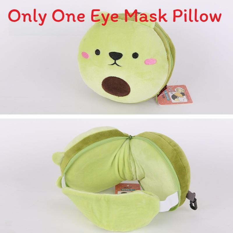 Cute Cartoon Ushaped Pillow With Water Crystal Fabric For Home And Travel