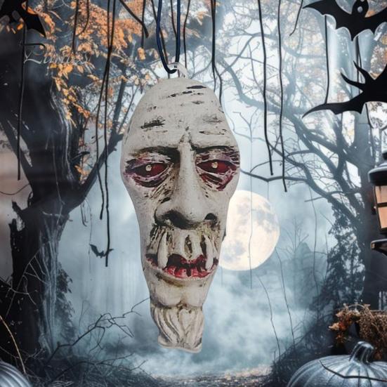 

4 шт. украшения на Хэллоуин ужас акриловые голова дьявола окна настенные подвески жуткий готический домашний декор 4pcs