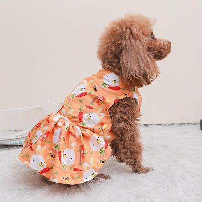 Yeni Bahar ve Yaz İnce Nefes Alabilen Köpek Eteği Sevimli Prenses Eteği Kedi Ayakları Evcil Hayvan Giysileri