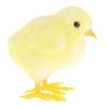 Artificial Lifelike Feathered Chick Sculpture Animals Figure for Home, Garden,
