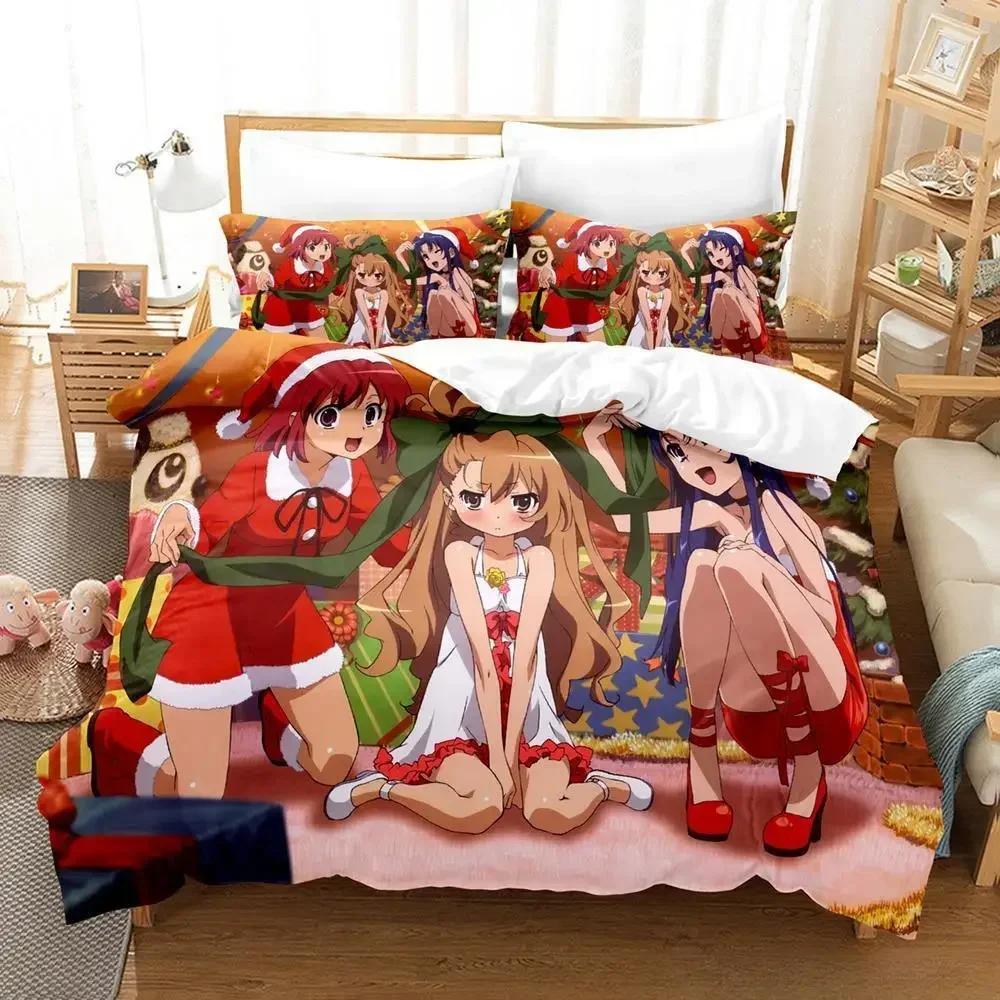 New 3d Print Kawaii Anime Toradora Bedding Set Single Twin Full Queen King Size Bed Set Bedroom Duvet cover Sets Home Textiles
