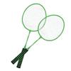 Badminton Racket Set Split Type Soft Nylon Handle Shock Proof Iron Alloy Double Badminton Racket for Boys Girls