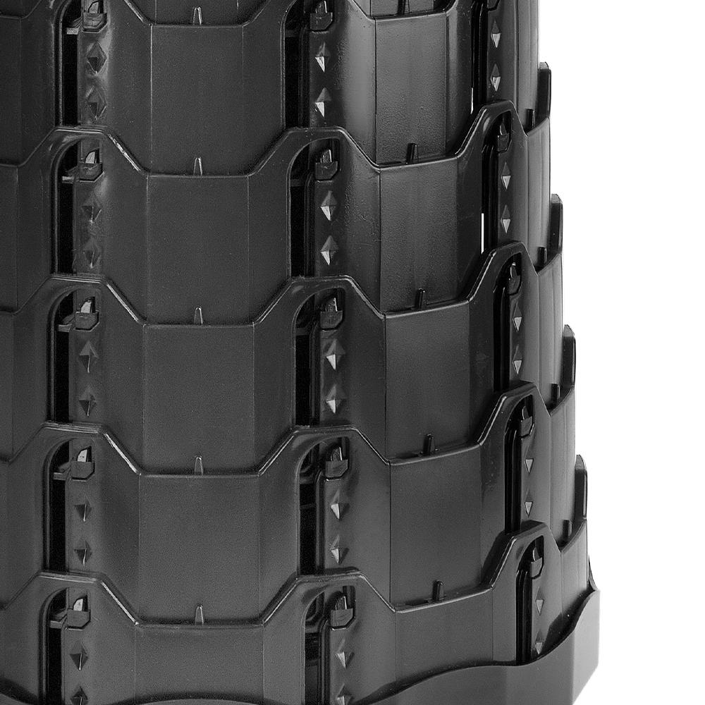 Comet Outdoor Portable Adjustable Height Camping Stool All Black