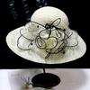 Fascinating Kentucky Big Hat Ladies Tea Party Wedding Summer Organza Hat Women Flower Large Wide Brim Fashion Vintage Fedora
