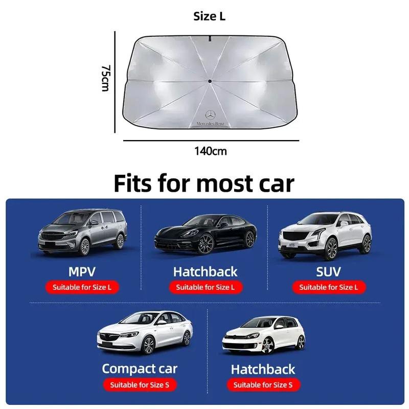 

GLC GLB Summer Car Front Windshield Sunshade Sun Protection Umbrella For Mercedes Benz AMG W206 W204 W205 W212 W213 W221 W222 W