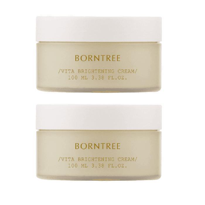 BORNTREE Cream Vita Brightening Essence 100ml x 2 Whitening, Moisturizing, Nourishing, Vegan (30322996)