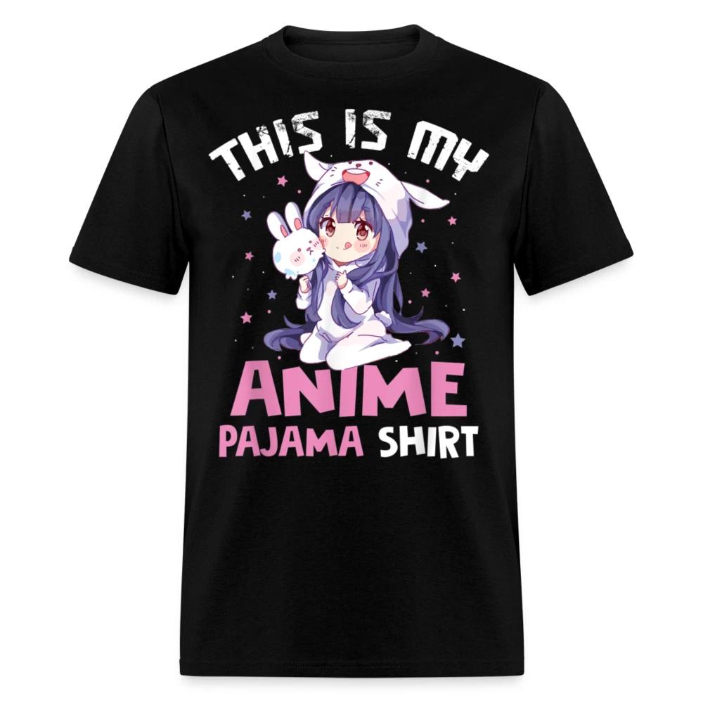 This Is My Anime Pajama shirt Funny Anime Lover Gift Cute Chibi Rabbit T-Shirt L