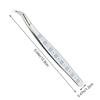 Metal Curved Stickers Tweezers Anti-static High Precision False Eyelash Tweezers Cartoon Eyelash Curler Miniature Scene Stickers