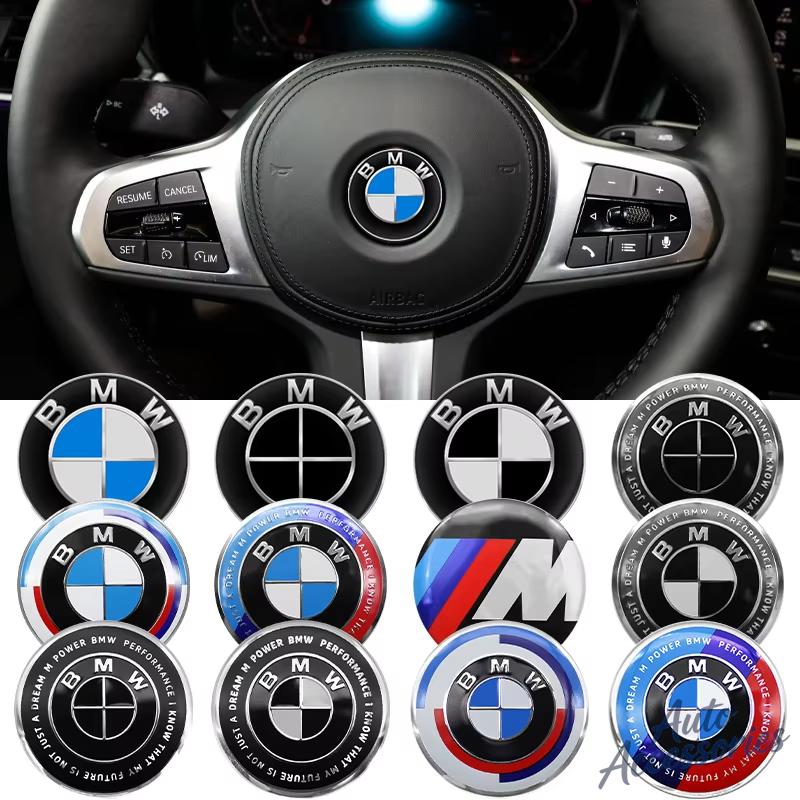 2026 Hot 45mm Car Steering Wheel M Emblem Badge Sticker For BMW E46 G80 F48 E84 G01 F30 G11 X1 X3 X5 X6 G07 F15 Auto Styling Accessories