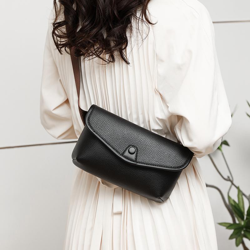 High Quality Genuine Leather Messenger Bag for Women Classic Cowhide Shoulder Crossbody Bag Female Phones Bag