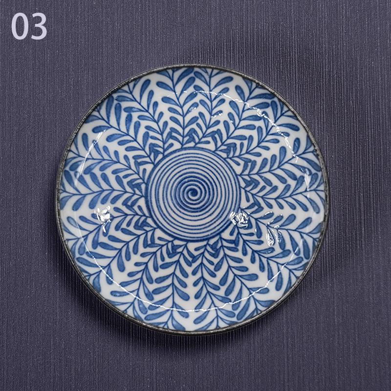 1 Stück Blau-Weiß Keramik Teebecher Untersetzer Porzellan Teetasse Untersetzer Chinesischer Stil Untersetzer Isoliermatte Tablett