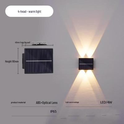 UOSU Solarna Zewnętrzna Ogrodowa Lampa Ścienna