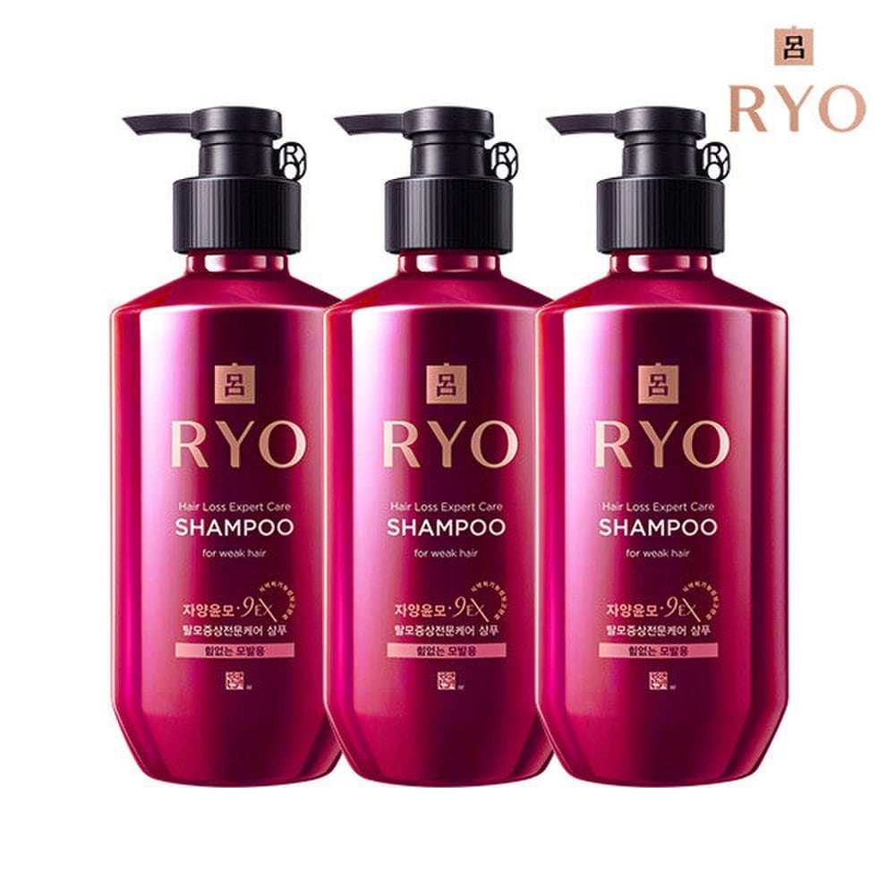 Ryeo Yangyunmo 9EX Hair Loss Treatment Shampoo 400ml x 3 (Select Type)