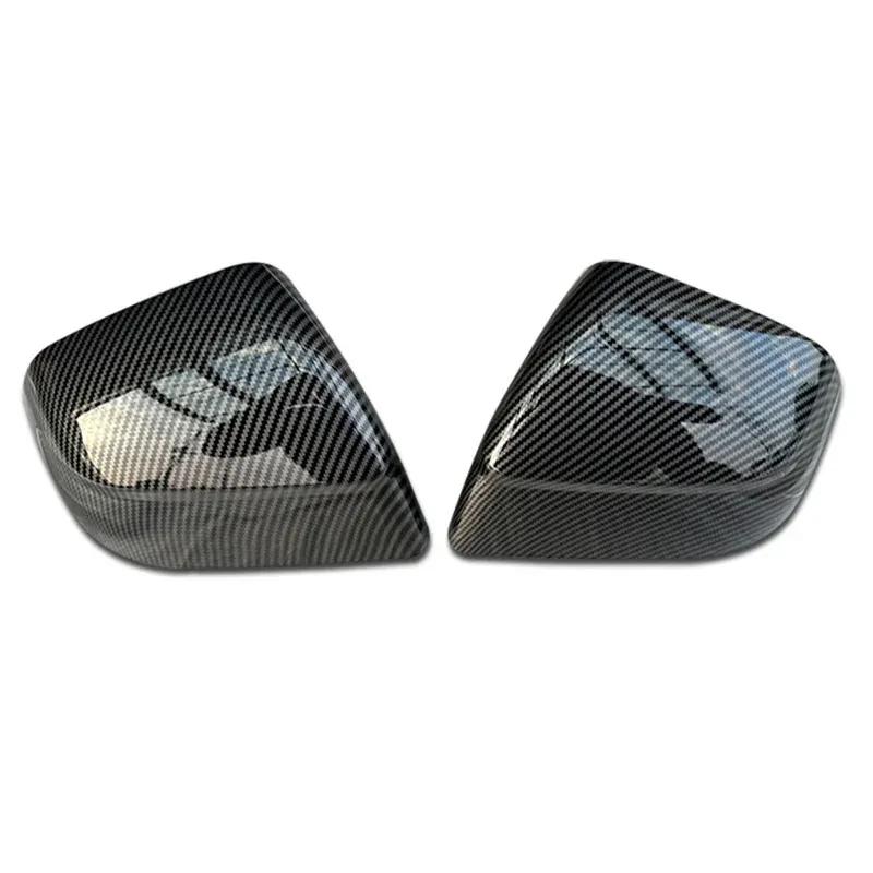 Für Tesla Model Y Juniper Launch 2025 Autoaufkleber Seiten Türspiegelabdeckung Auto Außen ABS Seiten Rückspiegelabdeckung Kohlefaser