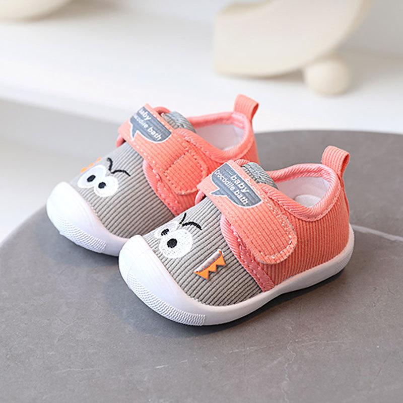 Baby Soft Sole Learning Shoes With Sound For Pink And Blue Toddler Walking Shoes