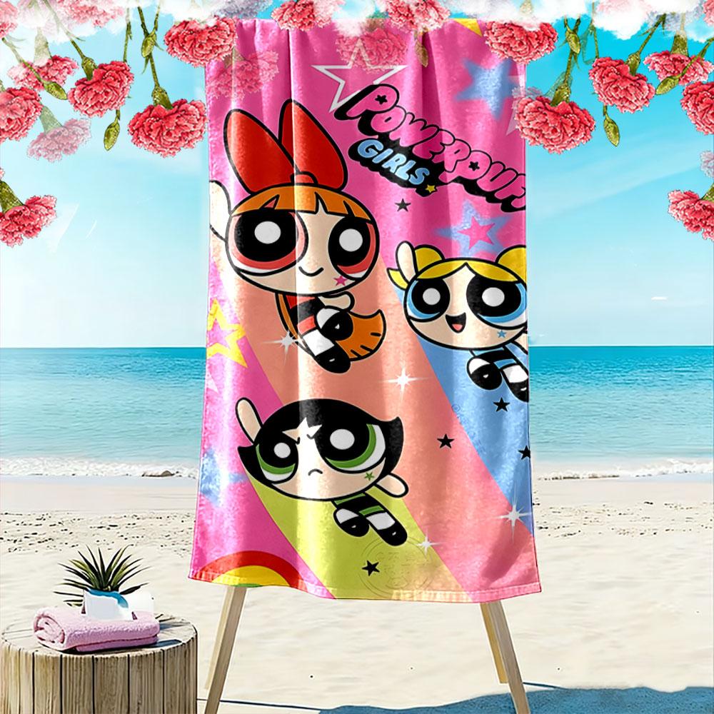 Powerpuff Girls Colorful Towel A must-have beach towel for beach travel